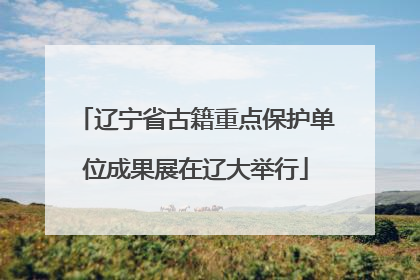 辽宁省古籍重点保护单位成果展在辽大举行